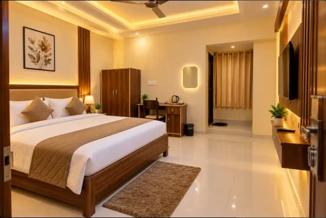 AC room at Hotel Krishn Residency in Rehla, Palamu